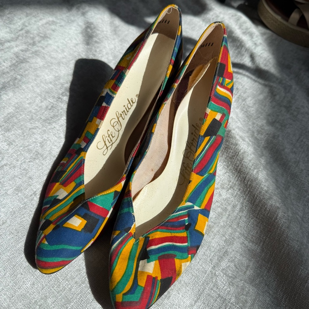 Life Stride Vintage Multicolor Women's Heels